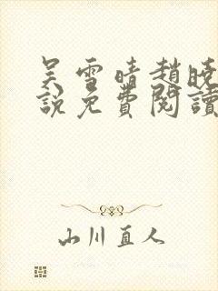 吴雪晴赵晓东小说免费阅读