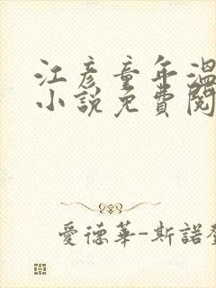 江彦童年温婉的小说免费阅读