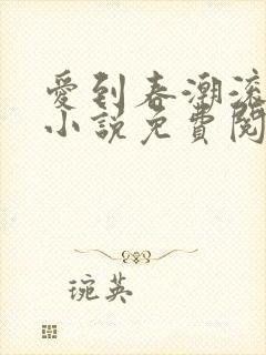 爱到春潮滚滚来小说免费阅读