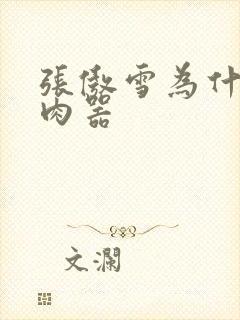 张傲雪为什么是肉器封面