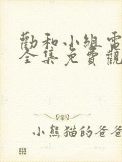 劝和小组电视剧全集免费观看