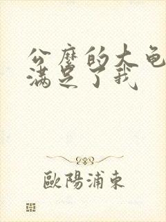 公么的大龟强大满足了我