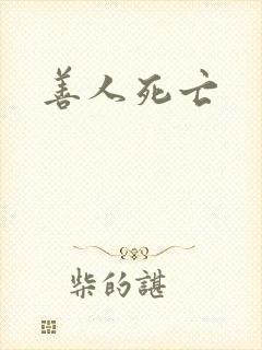善人死亡封面