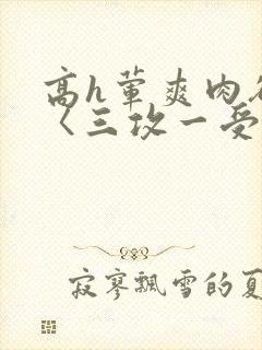 高h荤爽肉欲文〈三攻一受〉视频