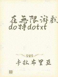 在无限游戏大里do特dotxt