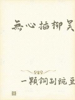 无心插柳吴悠封面