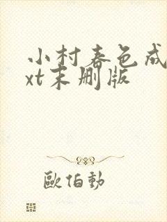 小村春色成刚txt末删版封面