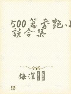 500篇香艳小说合集封面