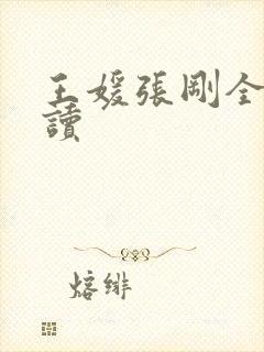 王媛张刚全文阅读封面