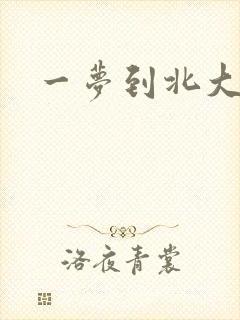 一梦到北大