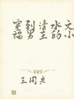 穿到清水文里造福男主的小说