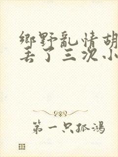 乡野乱情胡秀英丢了三次小说
