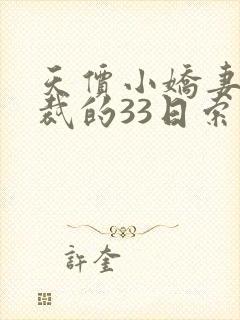 天价小娇妻,总裁的33日索情全文免费封面