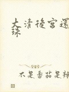 大清后宫还君明珠