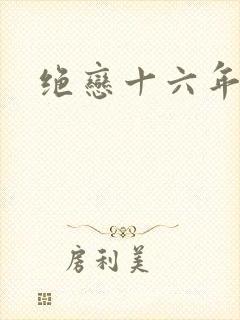 绝恋十六年封面