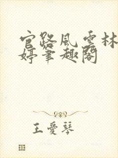 官路风云林海姜婷笔趣阁封面