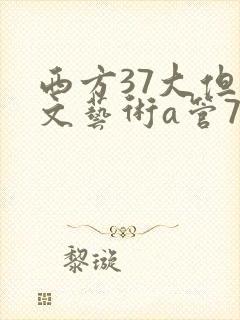 西方37大但人文艺术a管77封面