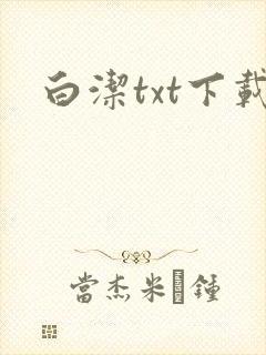 白洁txt下载