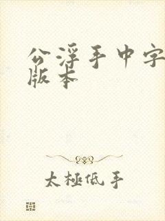 公浮手中字最新版本