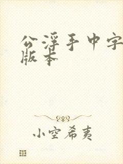 公浮手中字最新版本