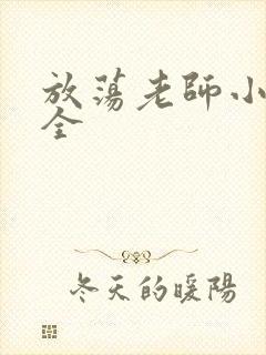 放荡老师小说大全