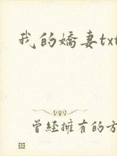 我的娇妻txt