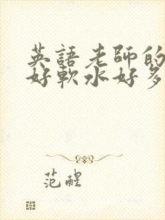 英语老师的兔子好软水好多