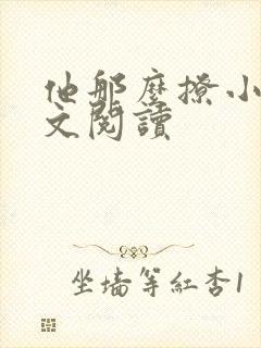 他那么撩小说全文阅读封面