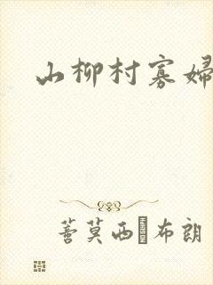 山柳村寡妇情史