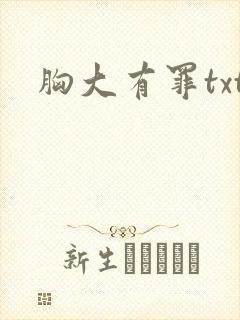 胸大有罪txt封面