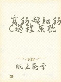 写的超细的多肉C过程原耽封面