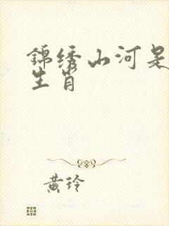 锦绣山河是什么生肖