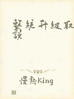 系统升级取液小说