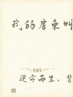 我的房东叫别扭封面