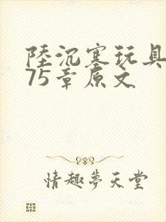 陆沉塞玩具高速75章原文