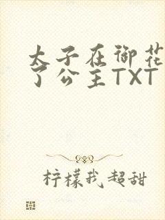 太子在御花园要了公主TXT