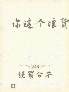 你这个浪货封面