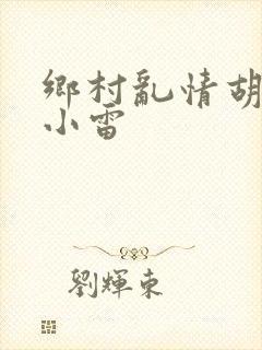 乡村乱情胡秀英小雷封面