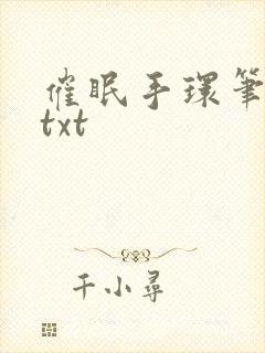 催眠手环笔趣阁txt