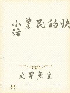 小农民的快乐生活封面