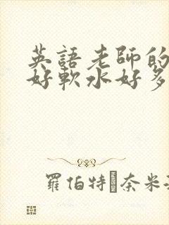 英语老师的兔子好软水好多
