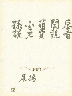 孙小萌闫辰的小说免费观看