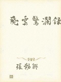 飞云惊澜录