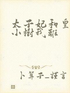 太子妃和皇上在小树我离封面