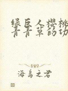 绿巨人樱桃荔枝青青草的功效封面