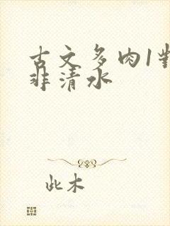 古文多肉1对n非清水