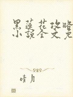 黑莲花攻略手册小说全文免费阅读笔趣阁