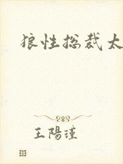 狼性总裁太凶猛