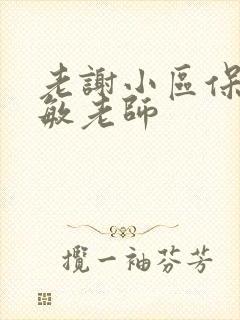 老谢小区保安赵敏老师