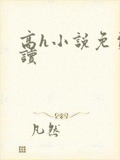 高h小说免费阅读封面